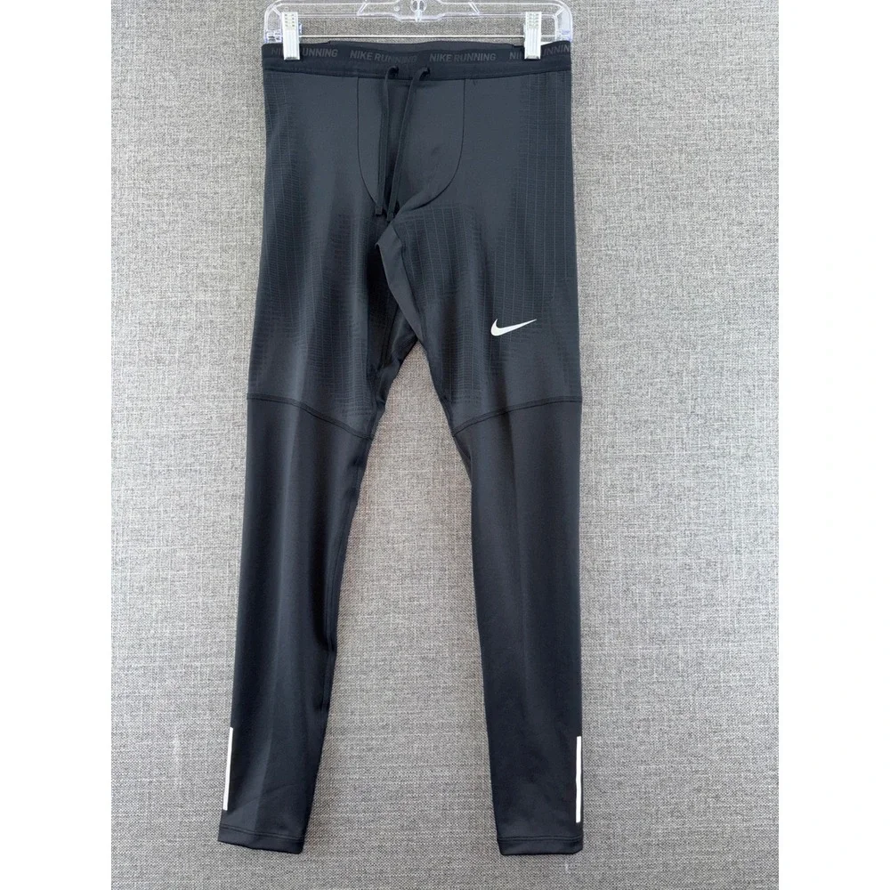 Nike Running Dri-FIT ADV Men Black Tight Fit Leggings DD4894-010 Small
